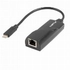 Adaptor LAN Gigabit Lanberg 41871, USB 3.1 tip C la RJ45 ethernet 1000 Mbps (Negru)