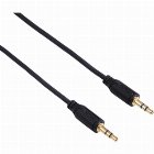 Cablu audio Hama Flexi-Slim 135780, 2 x Jack 3.5 mm, 0.75 m, Negru