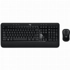 Kit Tastatura + Mouse Logitech Advanced Combo Wireless Set, Negru