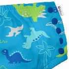 Slip copii eco Green Sprouts by iPlay SPF 50+ refolosibil cu capse Aqua Dinosaurs 12 luni