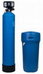 Statie dedurizare apa Valrom aquaPUR SOFT 25 SIMPLEX, 2 mc/h, BY-PASS, Sare 80 kg, 2-6 Bari (Albastru)