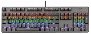 Tastatura Gaming Mecanica Trust GXT 865 Asta, Iluminata, USB (Negru)